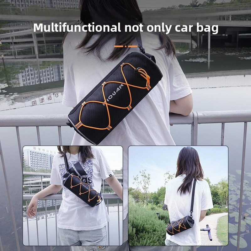 

Bicycle Front Handlebar Storage Bag Bike Bag Storage Front Handlebar Portable Pouch Riding Equipment Frame Pannier Bag