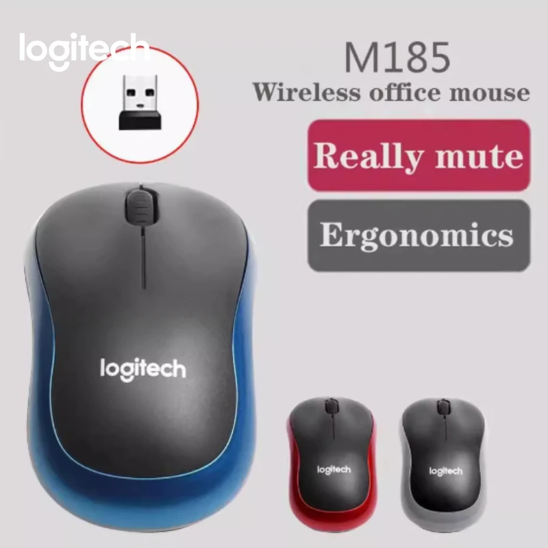 

Беспроводная мышь Logitech M185 2,4 ГГц USB 1000 точек на дюйм 3 кнопки G
