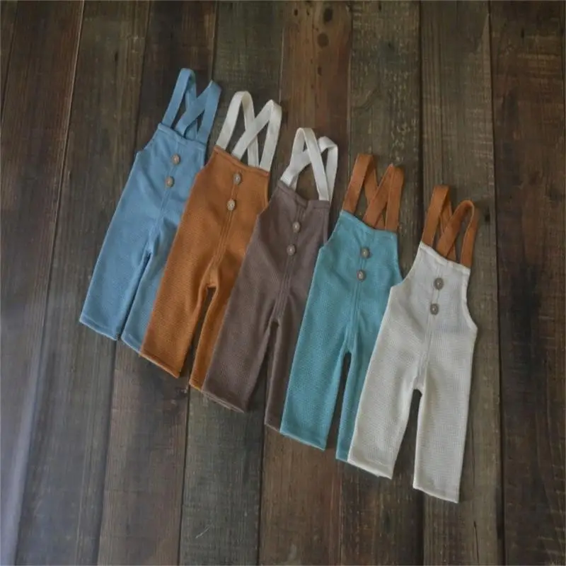 Q22d Baby Boys Little Gentleman Clothing Pants Long Bants with Hat Newborn Photography Prop #2