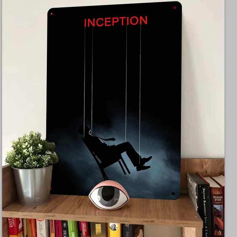 Inception Movie Poster Metal Wall Art Decorative Iron Painting for Home Office Room Decoration