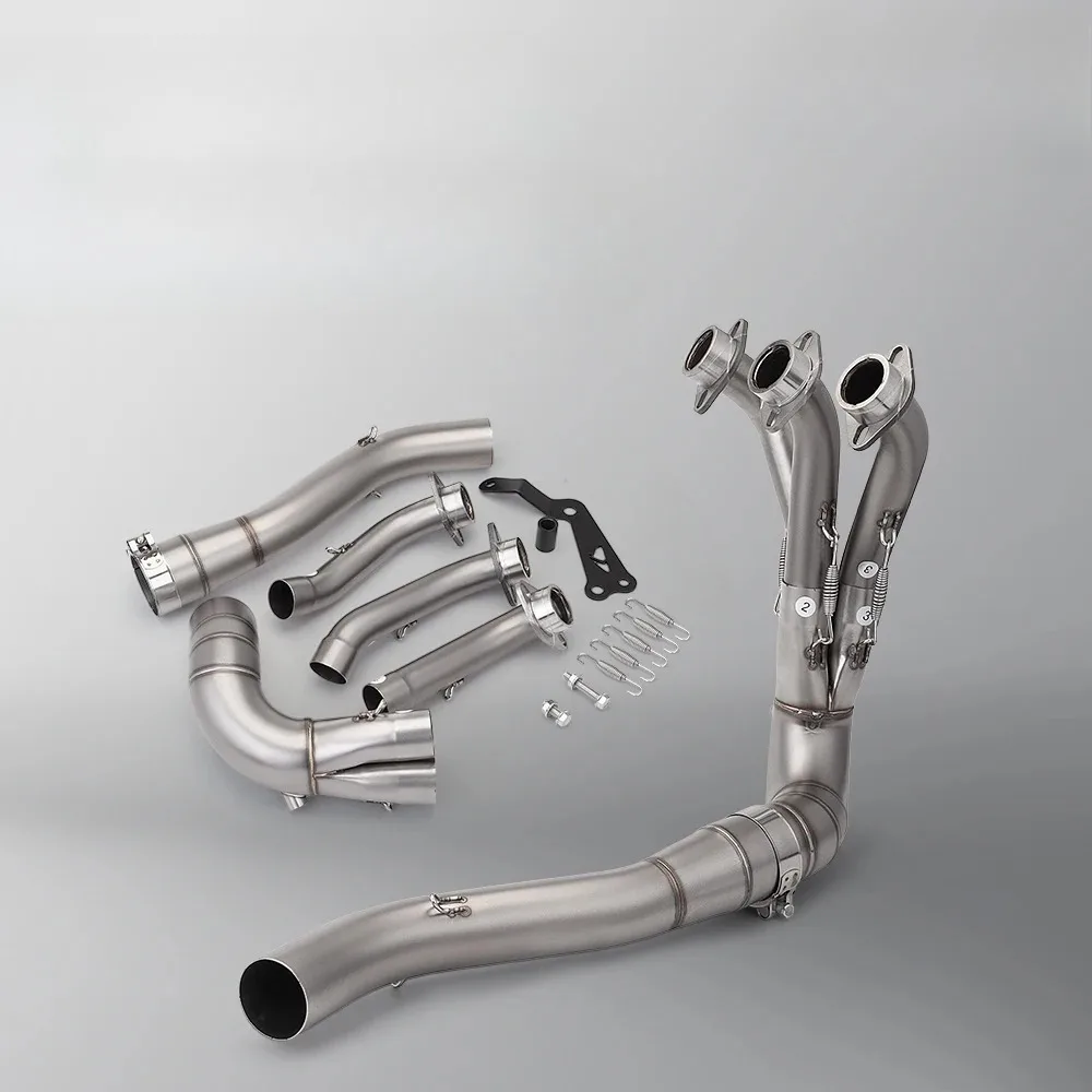 For Yamaha YZFR9 MT09 FZ09 XSR900 Tracer 9 900 / GT 2021-2026 Escape 51MM Slip-On Motorcycle Exhaust System Header Link Pipe