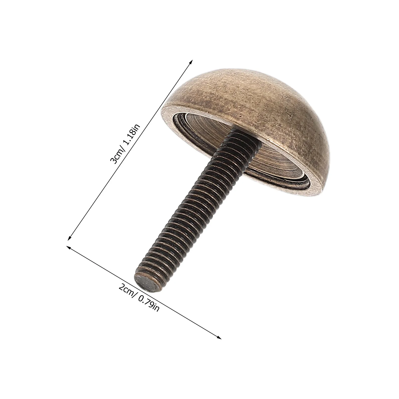 8Pcs Brass Dome Screw Cap 20Mm Decorative Self Tapping Screw Cover for Furniture Cabinets Stair Door Bathroom Hardware Finishing
