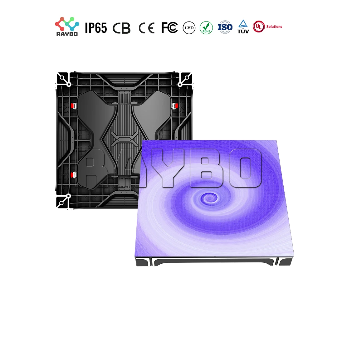 Premium Interactive LED Dance Floor Tile Display Screen GOB Seamless Splicing Fast Installation High Load for Disco Party