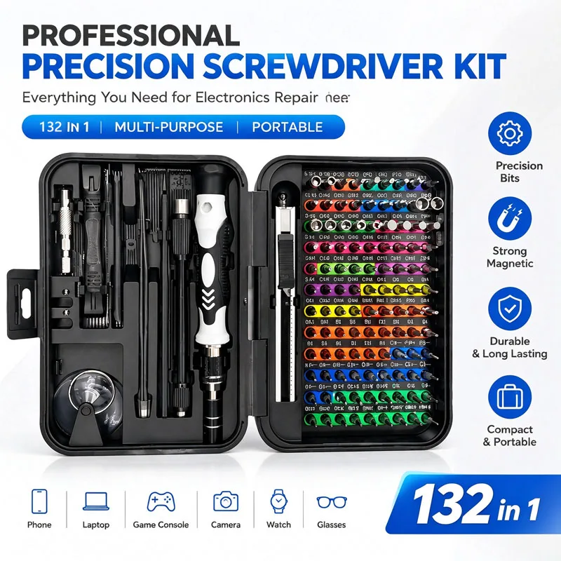 Magnetic Screwdriver Bits Set Torx Phillips Screw Driver Socket Remover Wrench Phone PC Repair Tools Electrical Tool Accessories