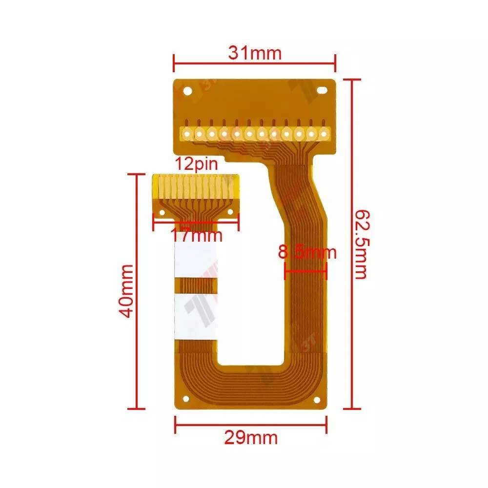 Flexkabel für Autoradios, passend für Pioneer MEH-P9000R und MEH-P9100R. – Detail 2