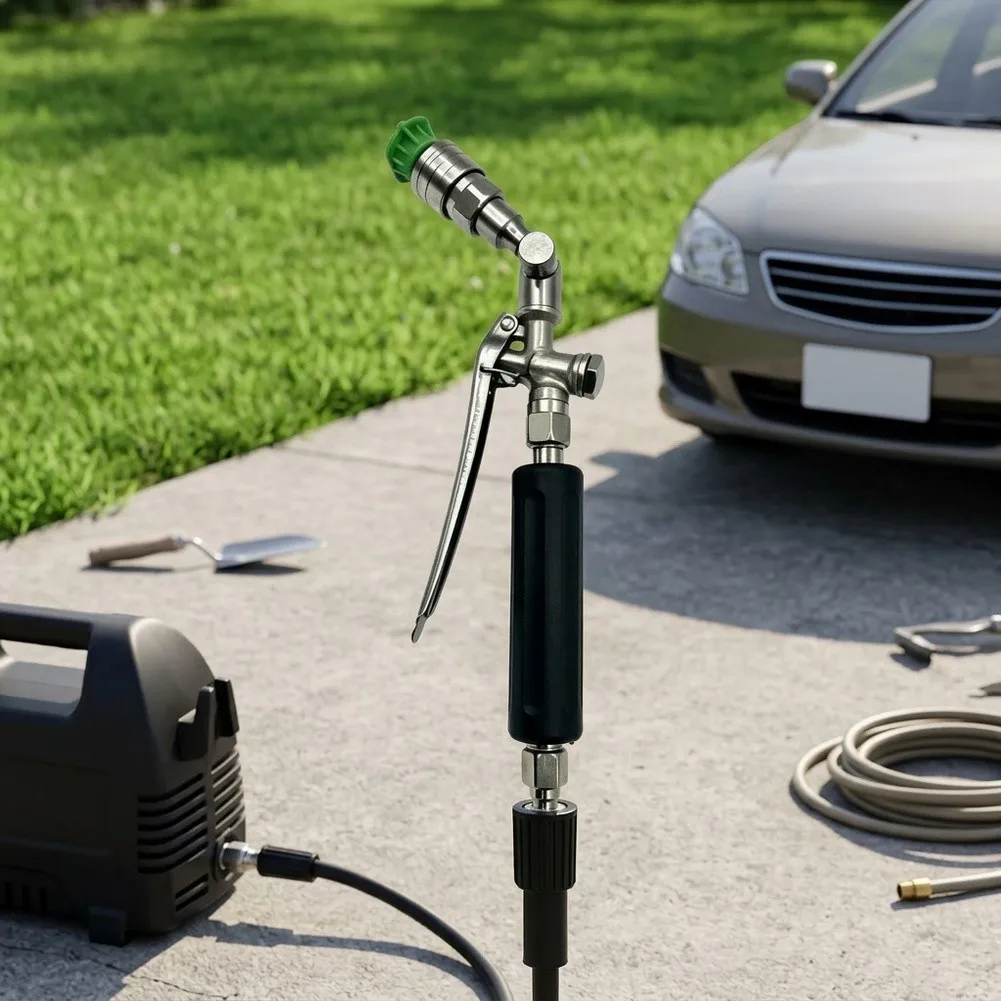 360 Swivel Head High Pressure Sprayer Stainless Steel Construction Precision Spray Patterns For Home Maintenance
