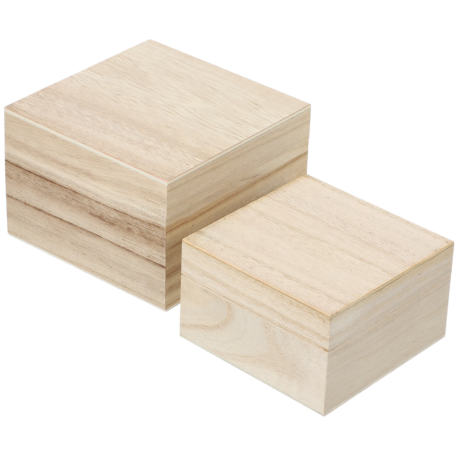 

Wooden Gift 12x12x8 10x10x6 Jewelry Container Box Jewelry Storage Container Decorative Trinket Box With Lid For Accessories