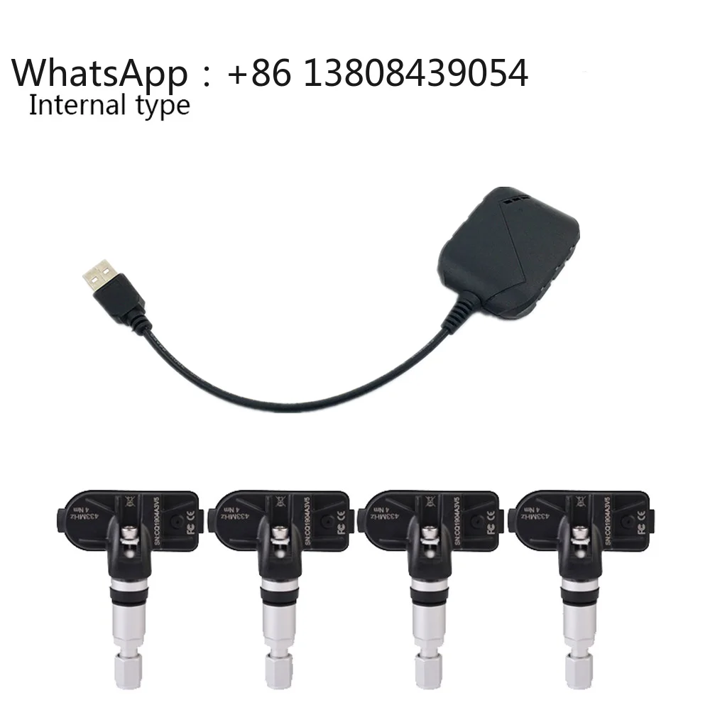Tire Pressure Monitoring System TPMS With 4PCS Internal Senors   TPMS  for  Android Navigation