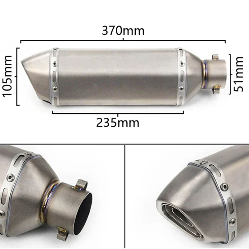 Hot Sale Motorcycle Exhaust Full System Motorcycle Crossover Front Center Tube For Kawasaki ER6N ER6F Z650 Versys 650 2012-2018