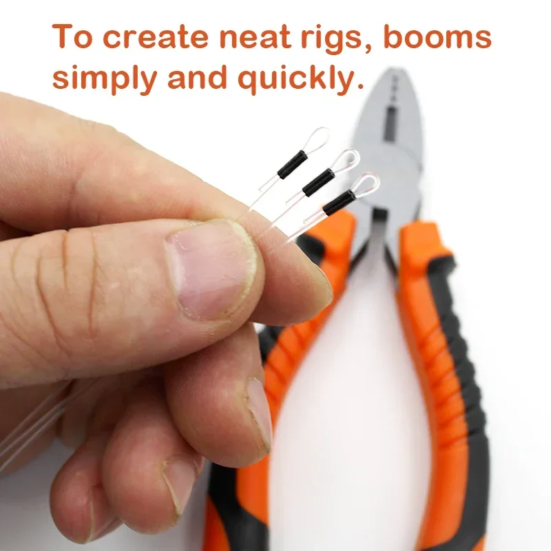 Carp Fishing Tool NEW Crimping Crimp Tool Pliers with Crimps 0.5mm 0.6mm,0.7mm for Fluorocarbon Line Chod Rig Booms