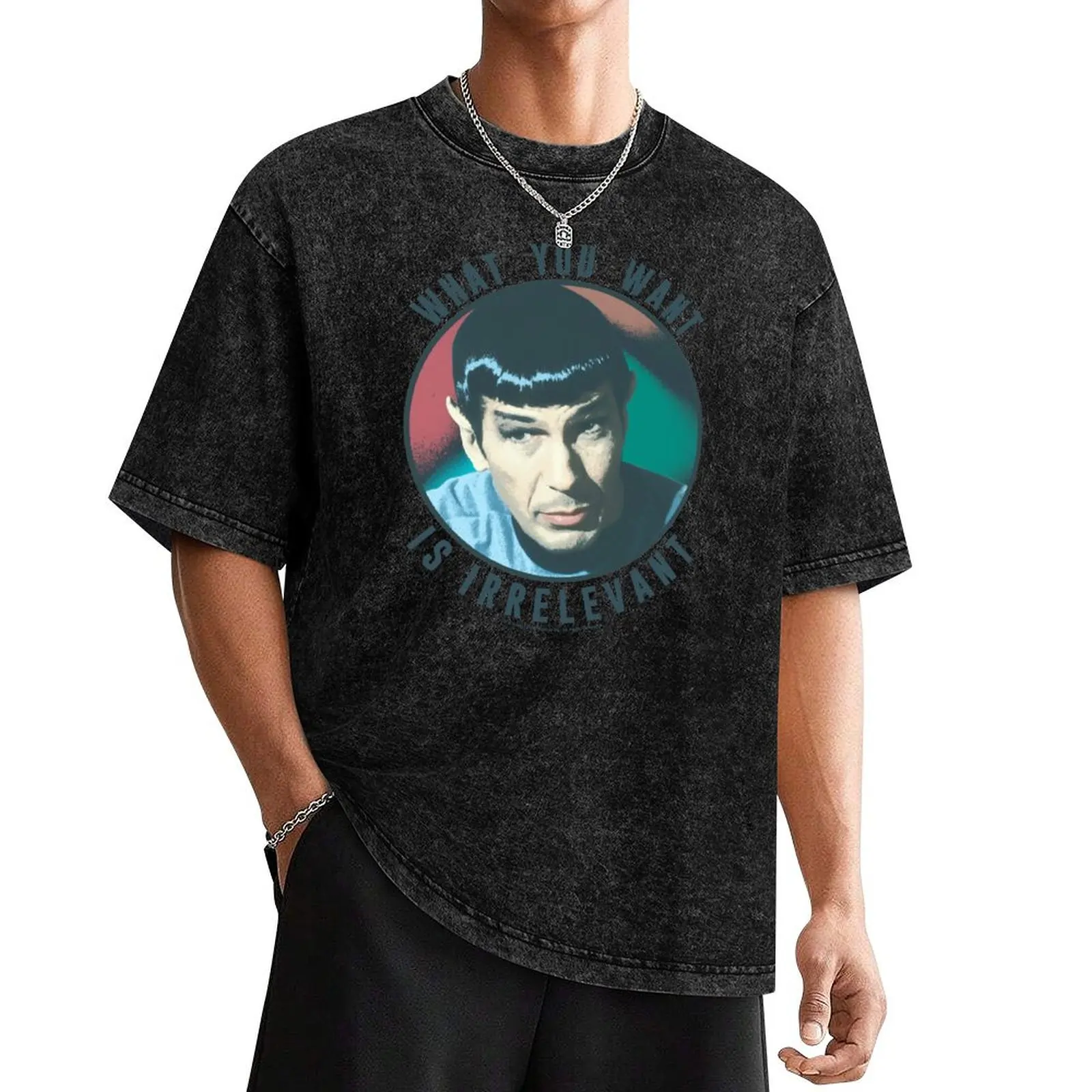 Star Trek: The Original Series Spock What You Want Is Irrelevant T-Shirt Blouse graphic tee shirt plain t shirts men