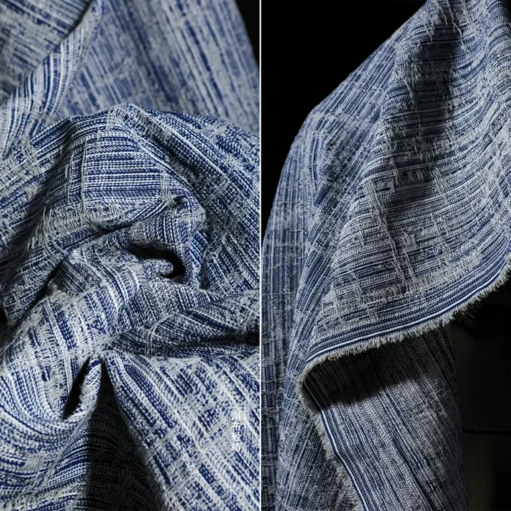 

Jacquard Denim Fabric Creative Three-dimensional Texture Cotton Clothing for Diy Sewing Wholesale Cloth By The Meters