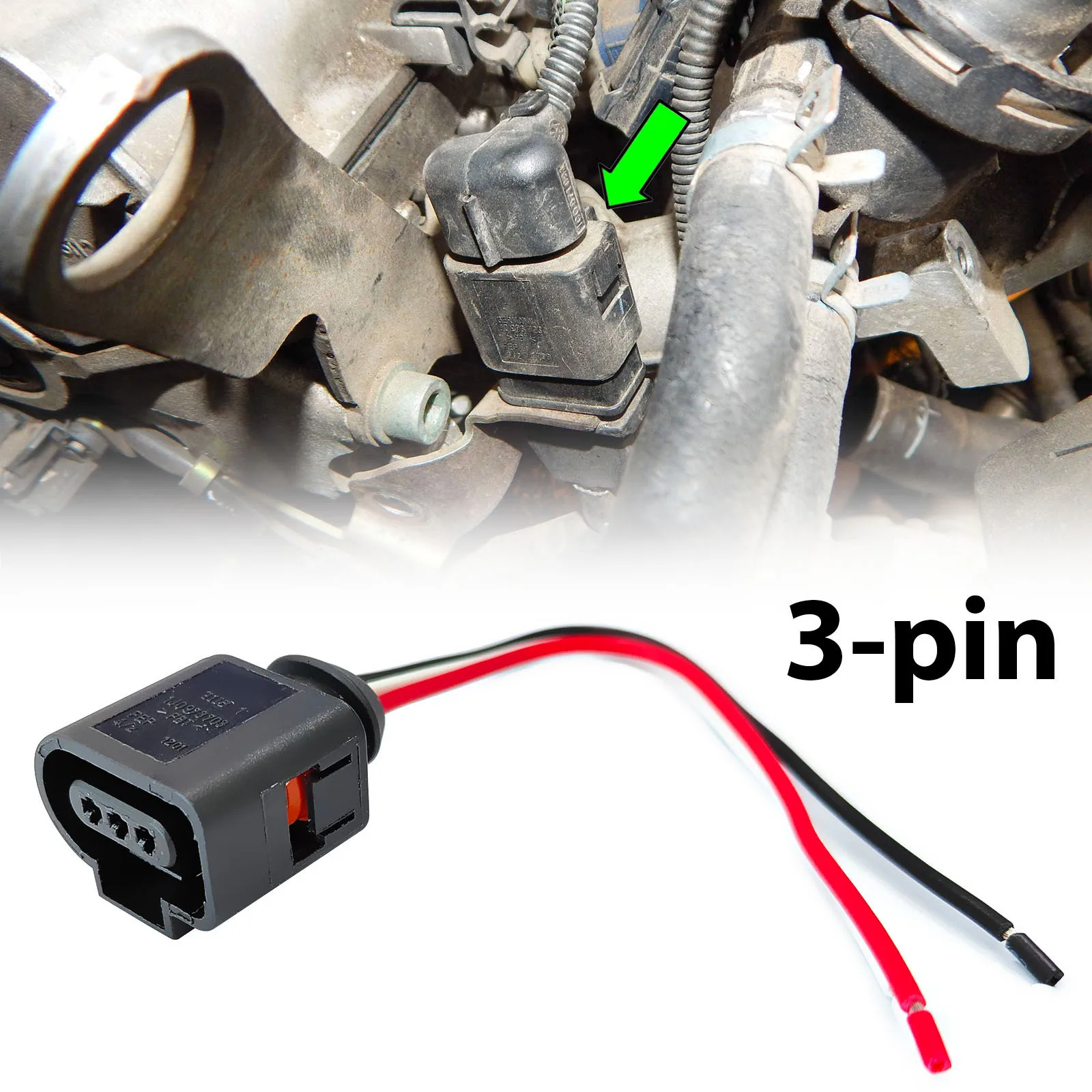 2X для VW Golf Jetta Touran T5 AUDI A1 A3 S3 A4 S4 A5 A6 A7 A8 Q3 8U Разъем датчика положения распределительного вала 1J0973703