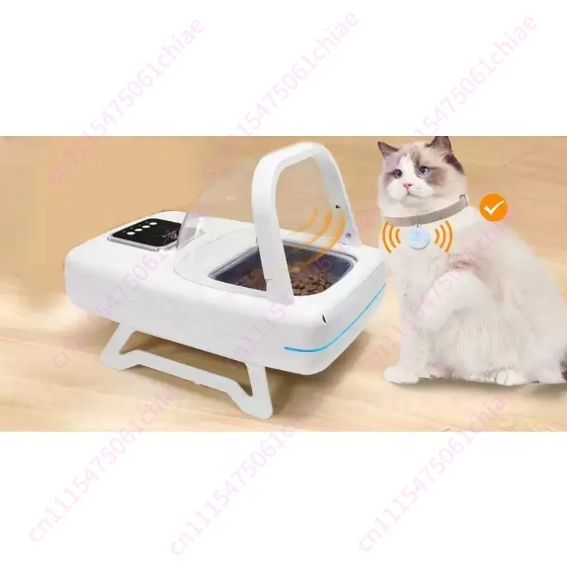 Pet Smart Chip Automatic Induction Feeder Cat and Dog Timing Quantitative Dry and Wet Food Universal