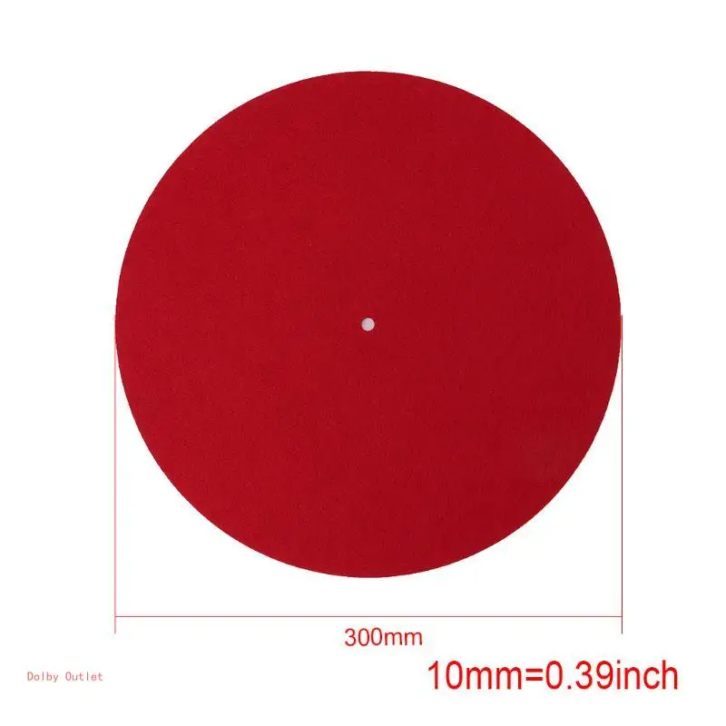 12 inches Audiophile 3mm Thick Felt Platter Vinyl Record Players Anti-Static for Supporting Thinner Vinyl Record