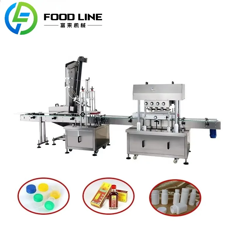 Industrial Bottle Capping System Automatic Cap Tightener with PLC Control and Adjustable Parameters