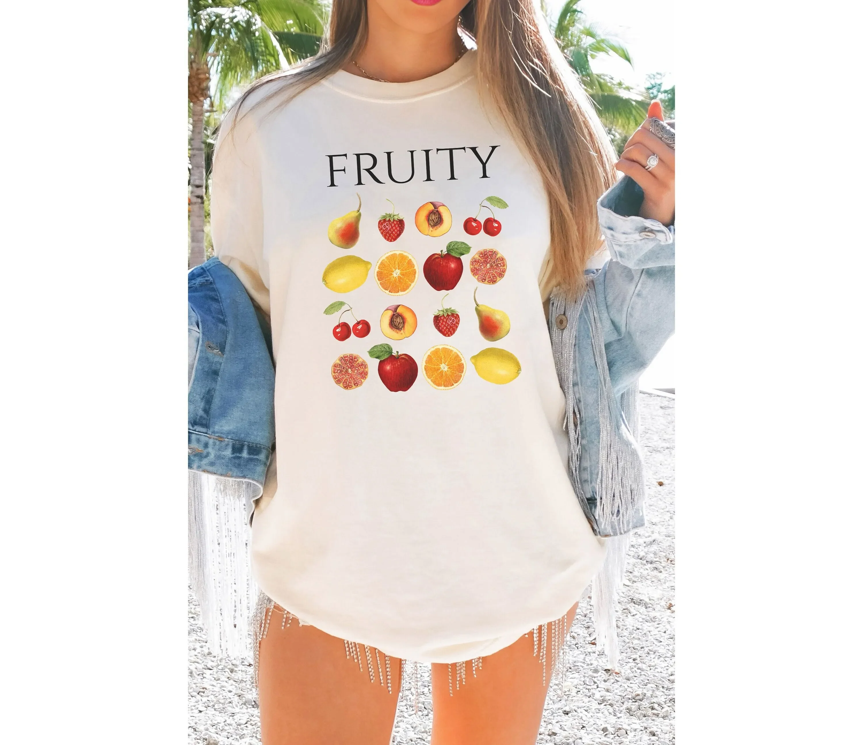 Fruity T Shirt LGBTQIA Pride Month for Lesbian Cottagecore Clothing Funny Gay LGBTQ ally Bi Queer