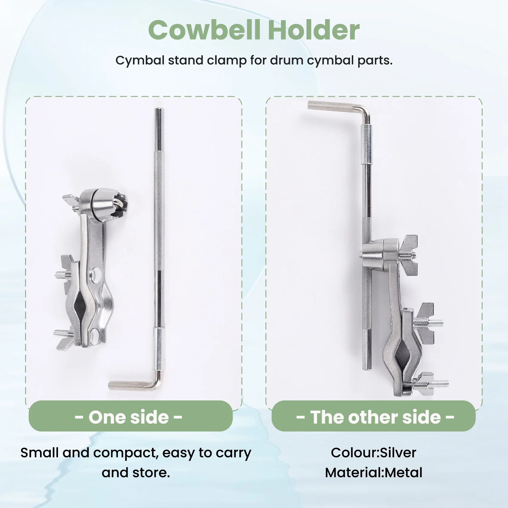 

Budget-Friendly Drum Extension Clip Quick Release Mounting Accessories Universal Support Stand Cowbell Mount Bracket Drum Clamp