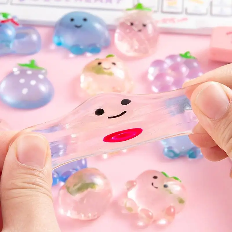 

10/20 шт., детские сувениры на день рождения, призы, подарки для гостей, мини-прозрачные фруктовые моти, игрушки для снятия стресса