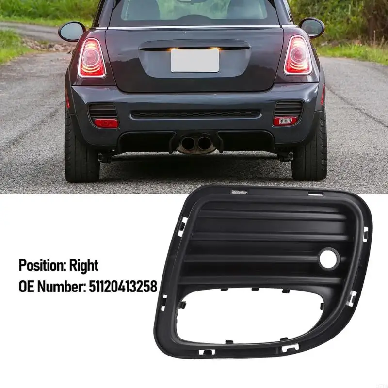 

51120413258,51120413257 Rear Bumper Lower Grille Auto Bumper Grilles Guard For R56 R57 R58 R59 ABS Grill Black D7YA
