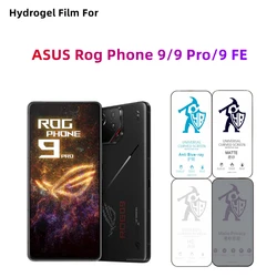 ASUS Rog Phone 9 Pro HD 화면 보호기 용 2pcs 무광택 하이드로 겔 필름 ASUS Rog Phone 9/9 Pro/9fe 아이 케어 개인 정보 보호 매트 필름