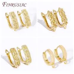 18K Gold Plated Earwires Fasteners Brass Shvenzy Earrings Hooks,DIY Earring Making Supplies Earring Fixtures Findings