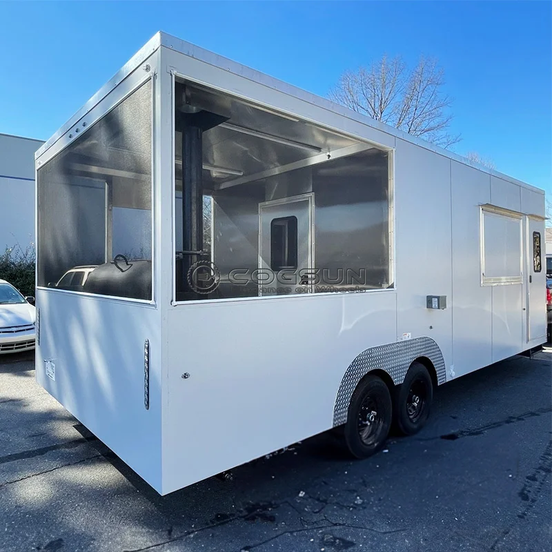 COGSUN Professional BBQ Food Truck with Heavy-Duty Equipment for Outdoor Use