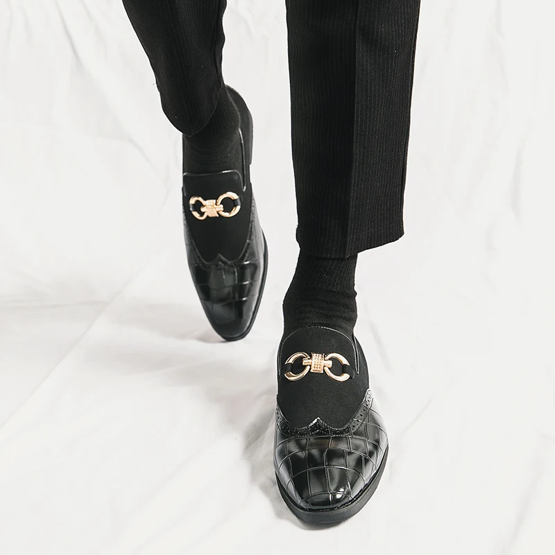 Size 38-47 Fashionable Men Loafers Lightweight Comfortable Brand Leather Shoes From The United States Gentlemen Social Shoes