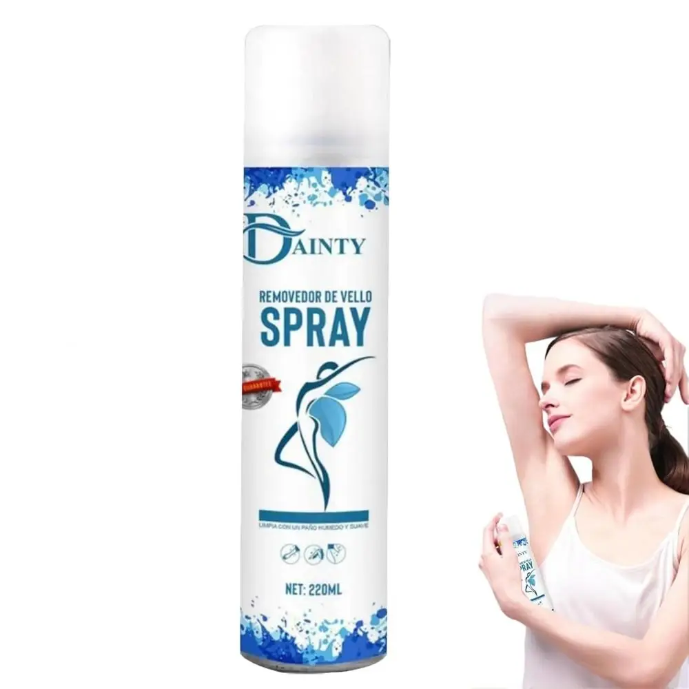 

220ML Hot Moisturizing Hair Removal Spray Quick Gentle Hair Removal Tool Natural Hair Shaving Spray Legs Armpit Arms