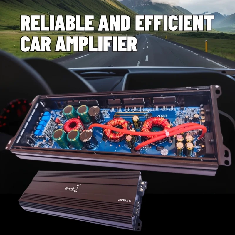 DSingle-channel vehicle amplifier，Powerful Stereo Sound System，Equipped with a pure bass amplifier，Improve sound quality，Enhance