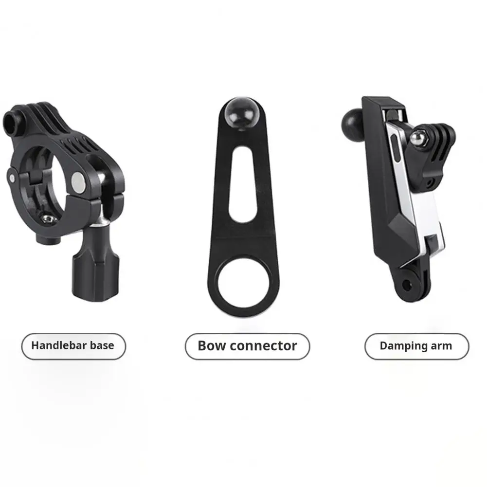 Cycling Phone Bracket Stable Four-sided Buckle Design Bike Phone Holder with Vibration Dampener for Hands-free for Cycling