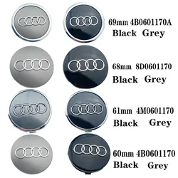 4 pz 60mm 61mm 68mm 69mm 135mm Car Wheel Center Hub Cap Rim Caps accessori decorativi per Audi A3 A4 A5 A6 A7 A8 Q3 TT Sline