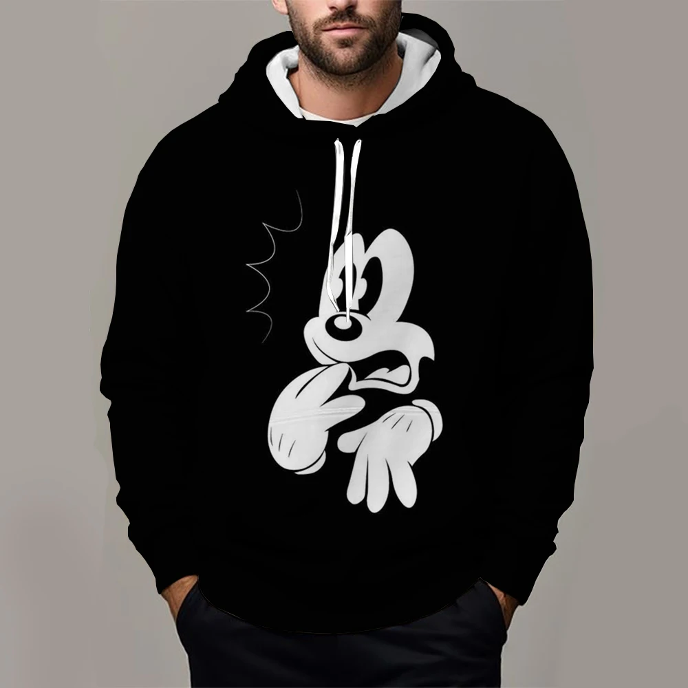 Disney Mickey Minnie Mouse Hoodie Sweatshirts Men Women Fashion Casual Cool Pullover Boys Girls Harajuku Streetwear Hoodies