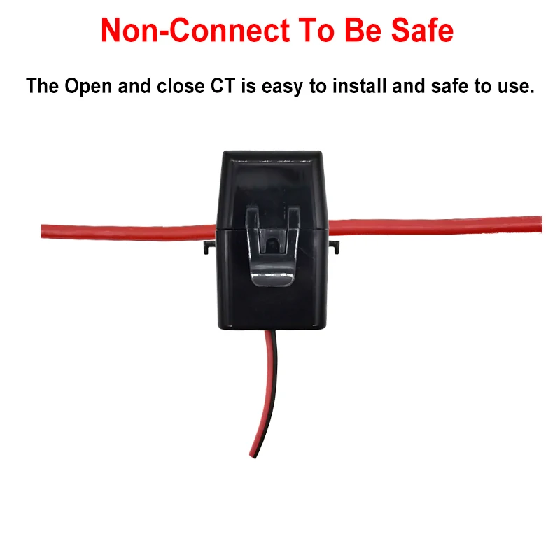 Smart Life WiFi Energy Meter 80A with Clamp CT App KWh Power Consumption Monitor Electricity Statistics 110V 240V 50/60Hz