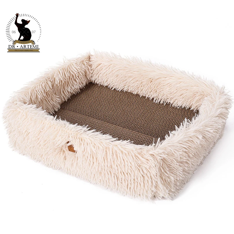 Felt Cat Scratcher Bed Scrapers Grinding Claw Toys for Cats Wear-Resistant Plush Cat Bed Nest Cat Accessories Beds