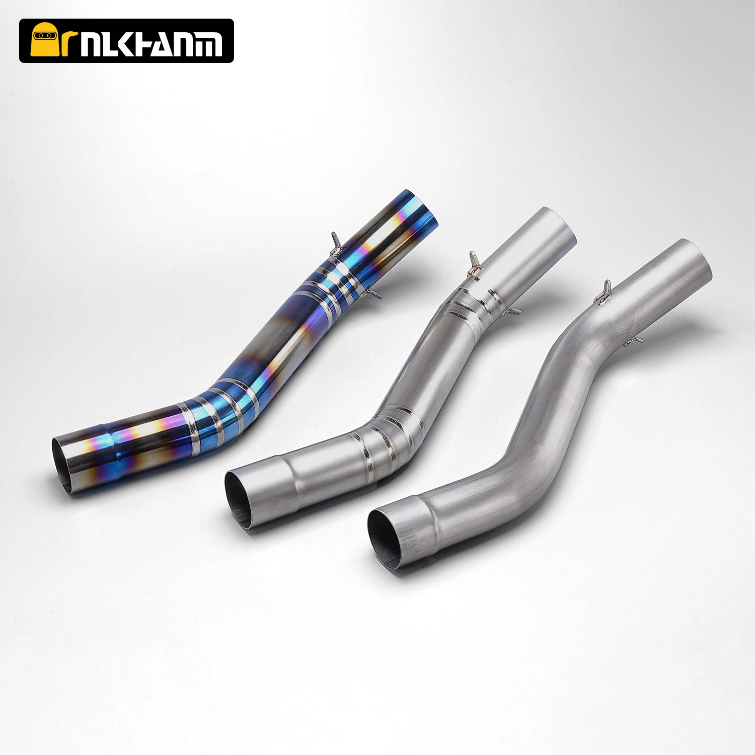 

For kawasaki ZX6R ZX-6R 2009-2021 Motorcycle Exhaust Muffler Ti alloy Middle Pipe Connector Stainless Adapter Fit