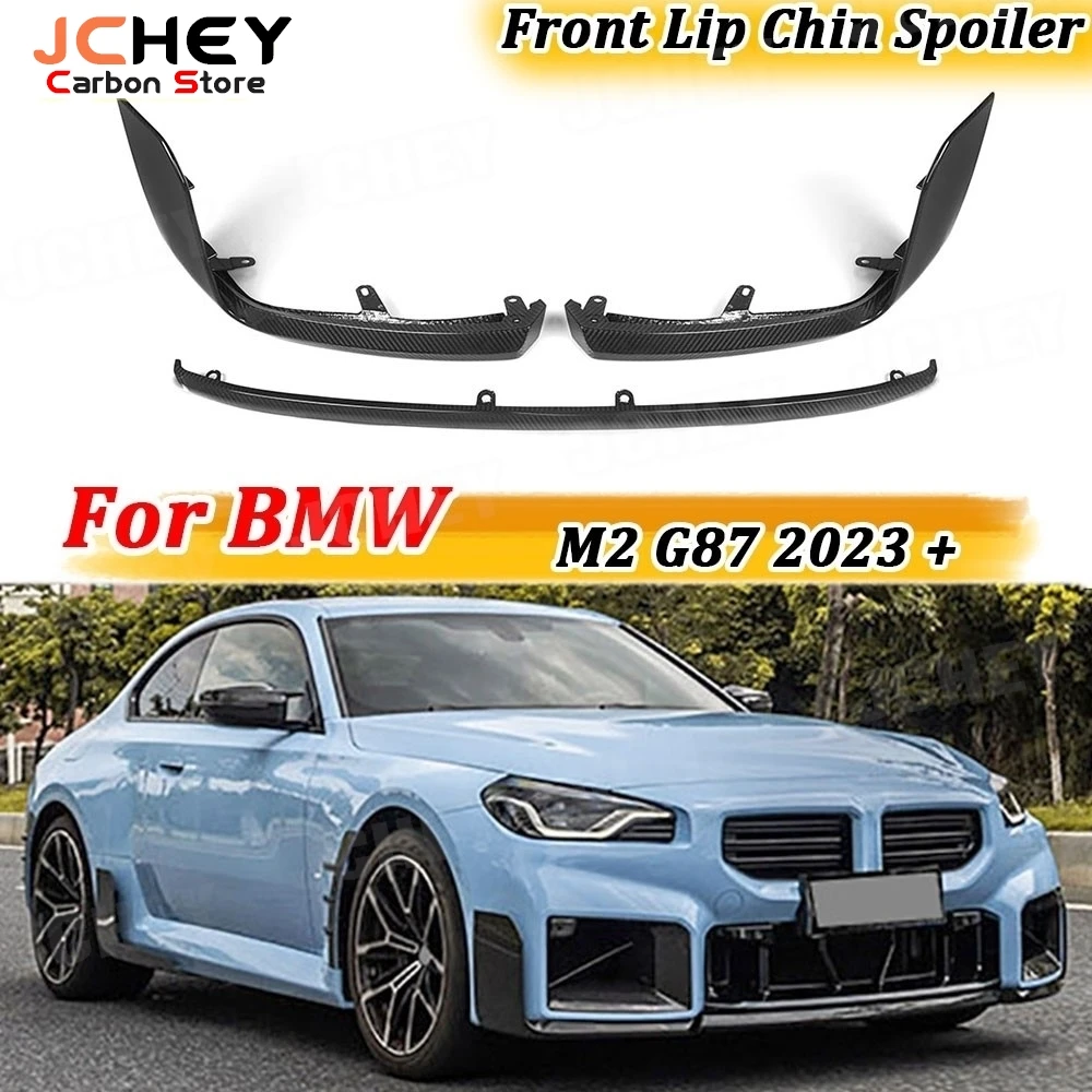 

Carbon Fiber Front Lip Spoiler Splitter for BMW M2 G87 2023 + Front Bumper Lip Chin Spoiler Cover Guard Accessories Body Kits