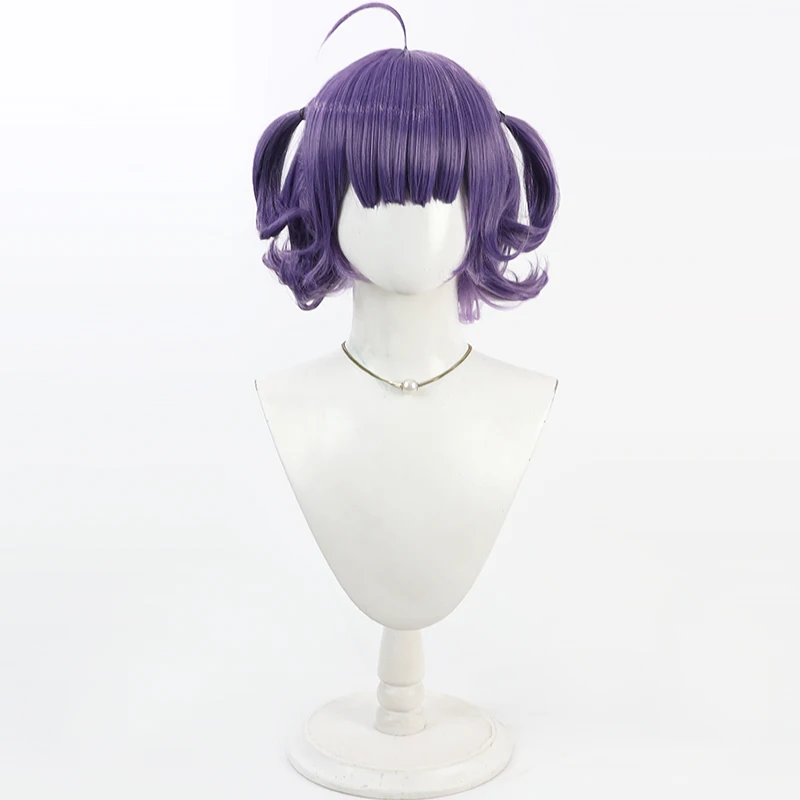 Virtual YouTuber NIJISANJI Nanase Suzuna Cosplay Wig Halloween Party Prop Synthetic Hair Heat Resistant Fiber + Wig Cap