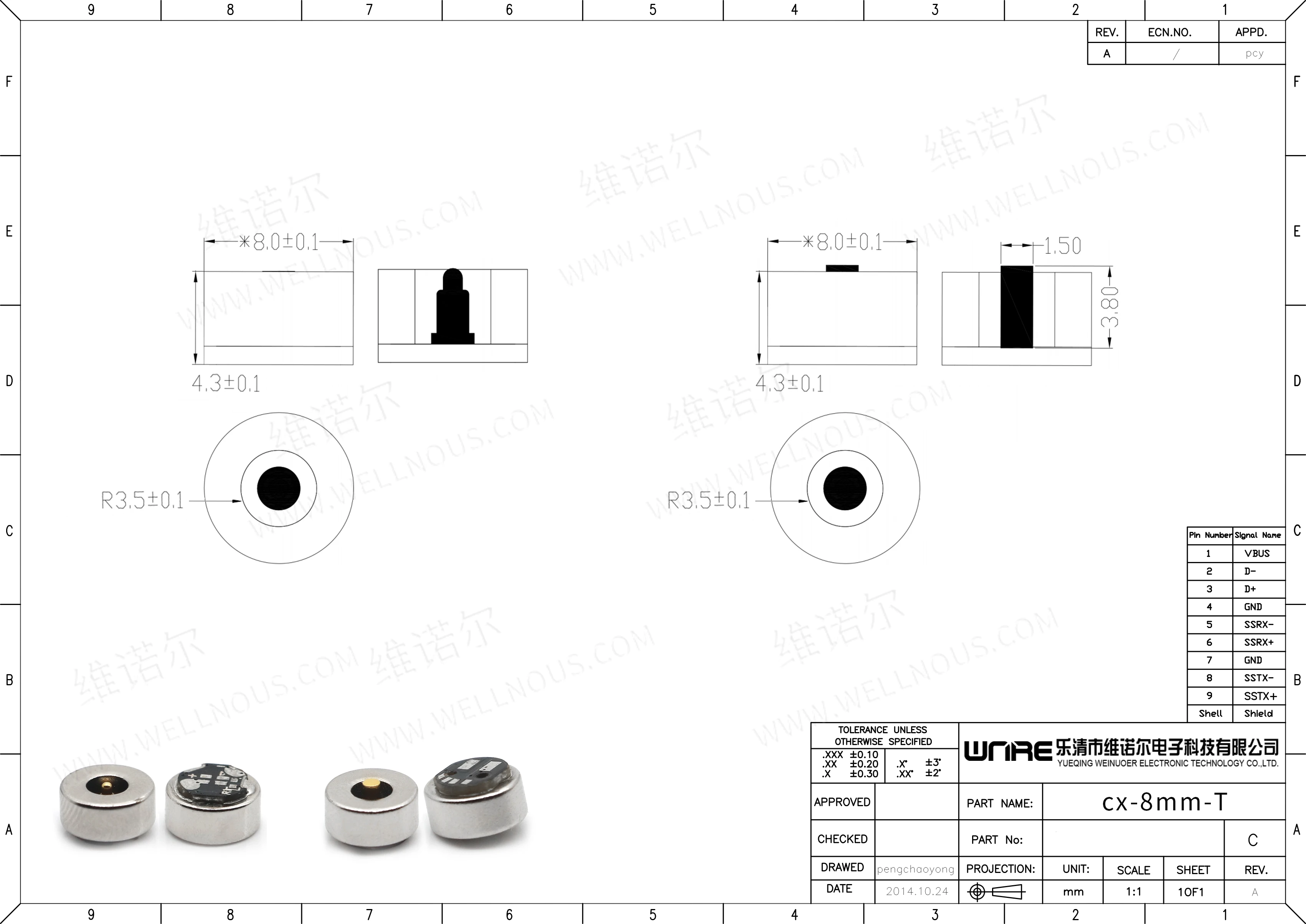 1 pair magnetic PA66 high current DC charging connector spring CX brass 8mm pogo pin fittings