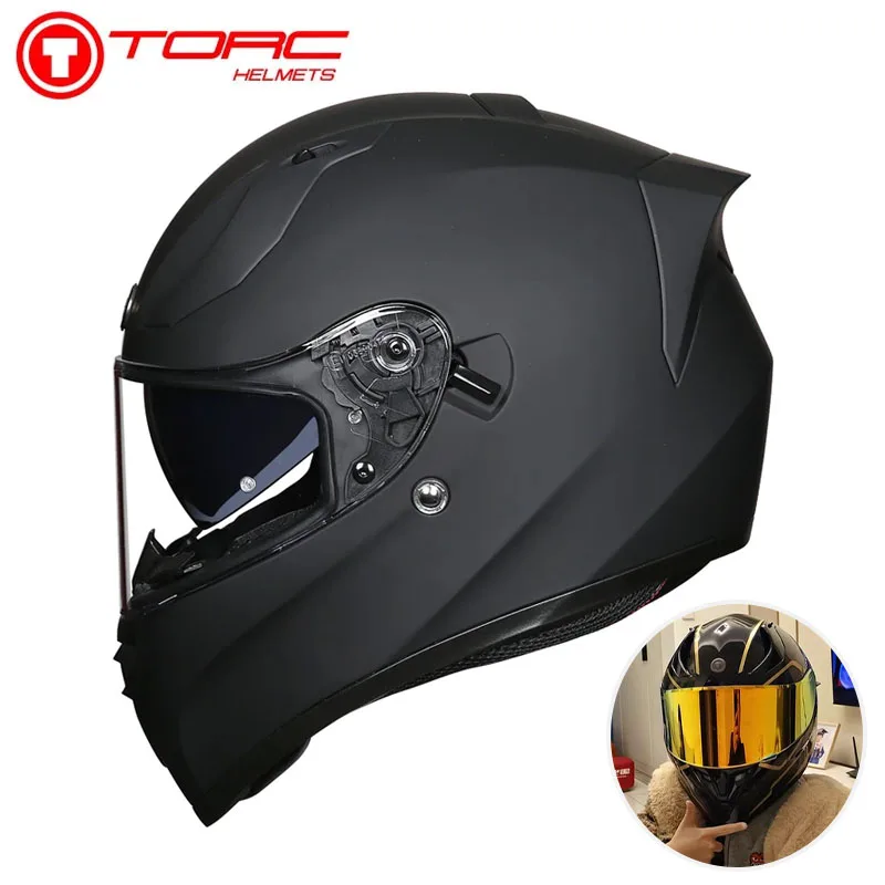 

Мотоциклетный шлем TORC T18 с сертификацией DOT, модульный откидной шлем для мотокросса, для мужчин и женщин, внедорожный шлем 4XL