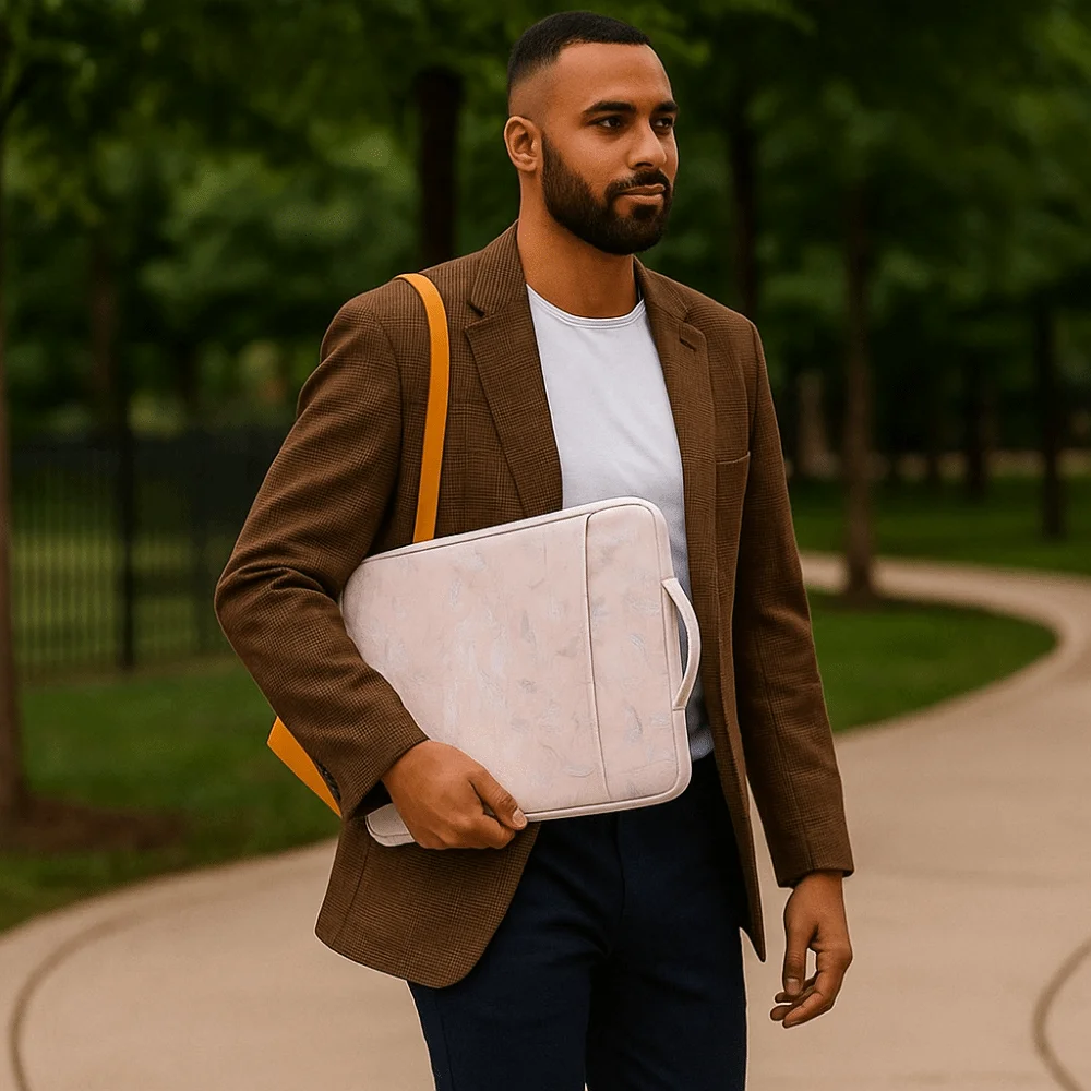 حقيبة رسائل مقاومة للماء حقيبة كمبيوتر محمول مقاومة للصدمات ومضادة للسقوط حقيبة كمبيوتر محمول رفيعة للغاية مع جيب حقيبة كمبيوتر محمول للمنزل