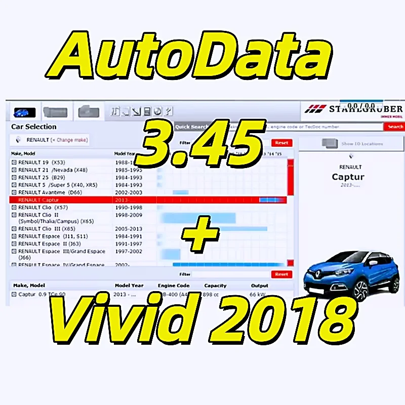 2026 Hot Auto Data 3.45 Car Software Vivid Workshop Data Atris-Stakis Technik 2018.01V Multi Languages Polish Spanish Link HDD