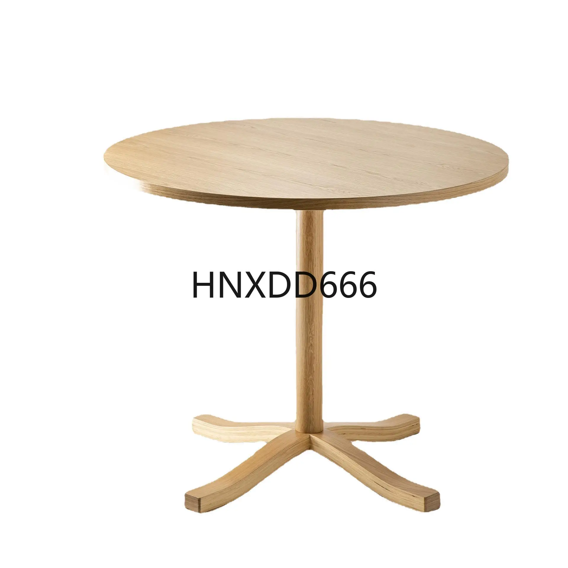 

Chinese simple solid wood round dining table Home restaurant Small round room negotiation Leisure table