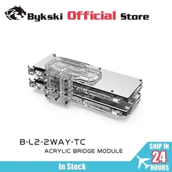 Bykski Graphics Card GPU Waterway Connection Adjustment Bridges Water Block Quad GPU Bridge for Graphics B-L3-2WAY-TC