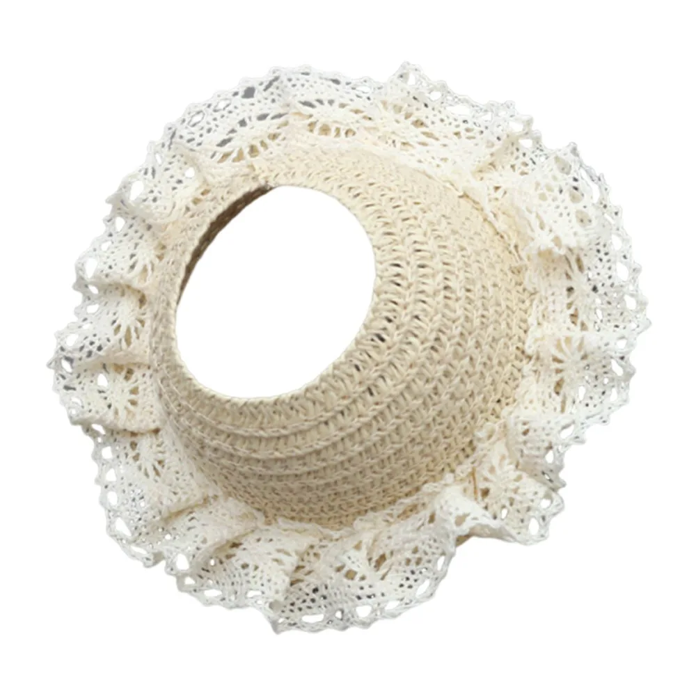 Chapéu de palha vazio, vários estilos, para 17cm, labubu, acessórios de roupas, substituição artesanal, chapéu de boneca, malha, faça você mesmo, vestido de boneca