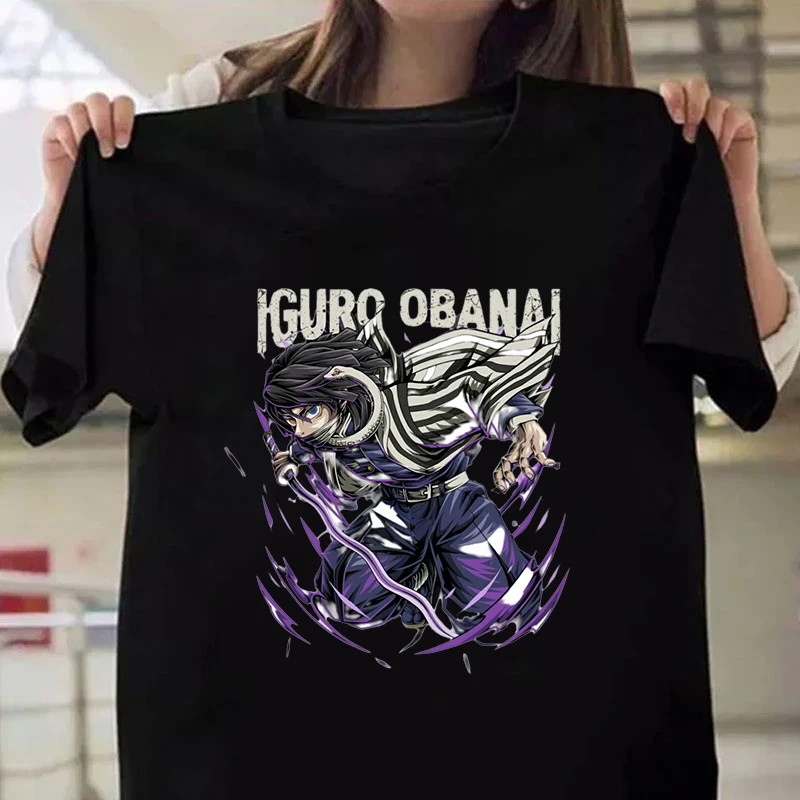 

Hot Anime Iguro Obanai Printing T Shirt Men Women T-Shirt Harajuku T-shirt Unisex Fashion Summer Tops