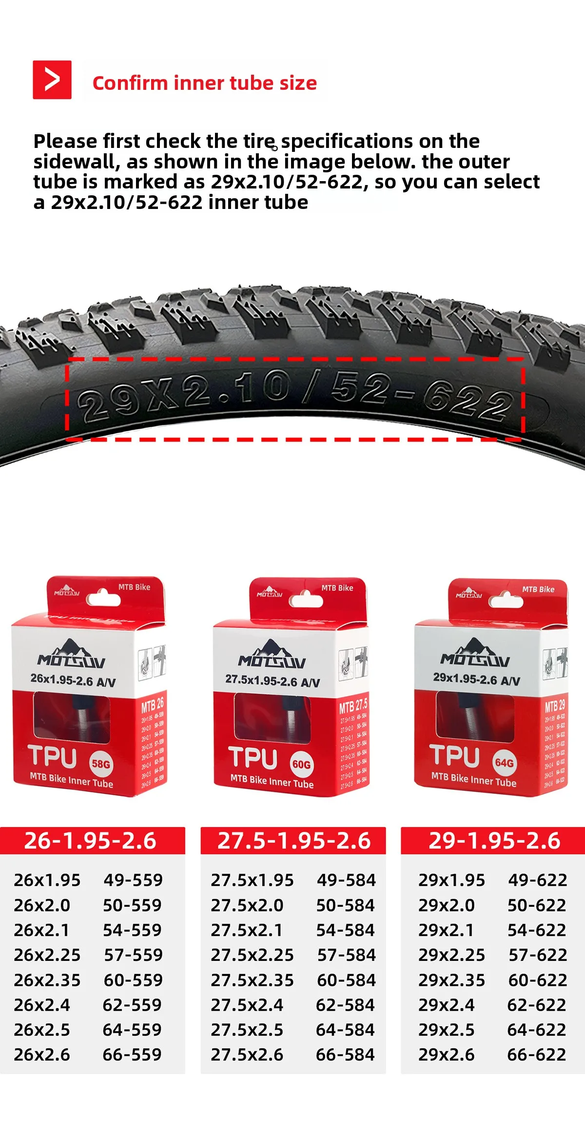 Ultraleichter 26/27,5/29 Zoll Mountainbike-Schlauch mit Anti-Stich-TPU-Membran, schöner Schlauchdüse, Metall-Luftventil, tragbar – Detail 6
