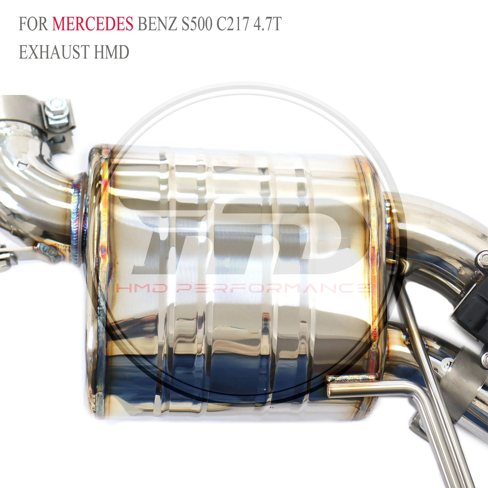 

HMD Exclusive Customization SS304 Performance Catback Exhaust for Mercedes benz S500 C217 4.7T with valves Muffler