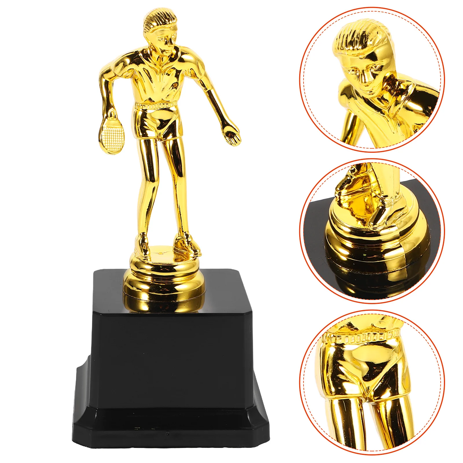 

Plastic Table Tennis For Competition Decorative Fake Sports Ornament Party Winner Award Wear-Resistant Durable Simulated Trophy