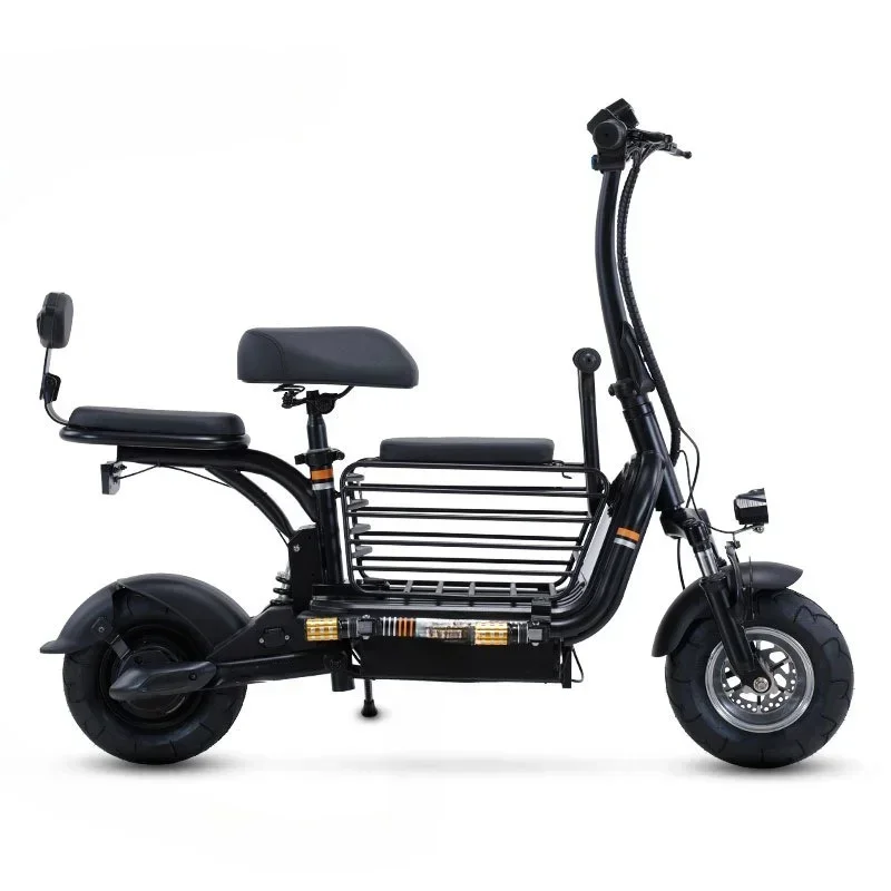Parent-child two-wheel electric bicycle pet shopping with baby car skateboard foreign trade cross-border electric vehicle